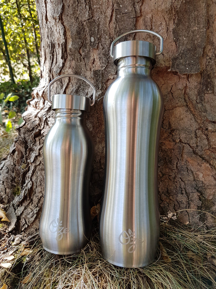1L single-walled stainless steel bottle